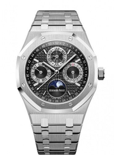 Replica Audemars Piguet Royal Oak Perpetual Calendar 41 Platinum/Black 26597PT.OO.1220PT.01