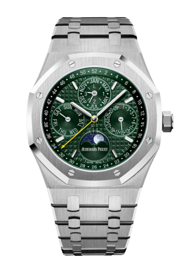 Replica Audemars Piguet Royal Oak Perpetual Calendar 41 Stainless Steel/Green watch 26606ST.OO.1220ST.01