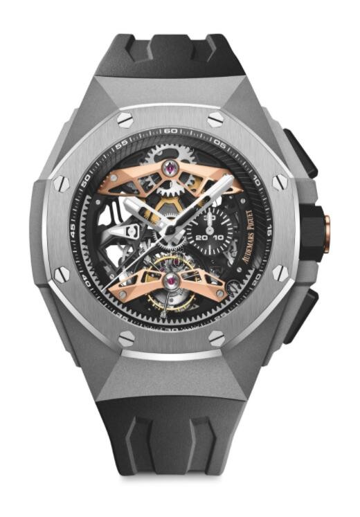 fake Audemars Piguet Royal Oak Concept Selfwinding Tourbillon Chronograph Openworked
Limited Edition 26612TI.OO.D002CA.01