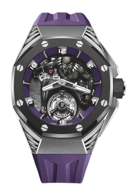fake Audemars Piguet Royal Oak Concept Black Panther Flying Tourbillon 26620IO.OO.D077CA.01