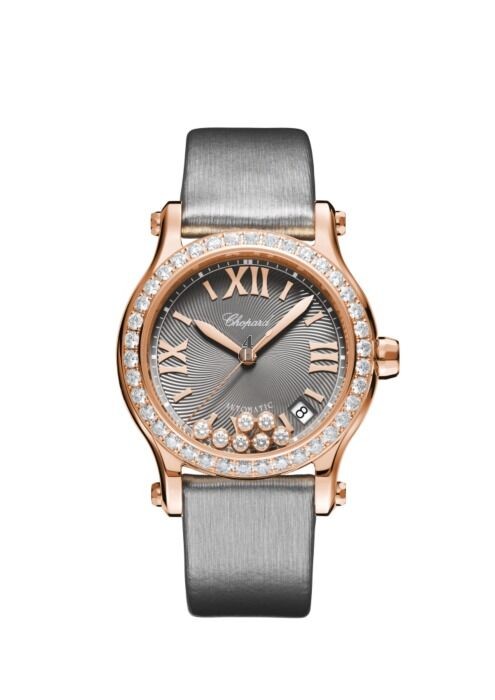 Replica Chopard Happy Sport 18ct Rose Gold And Diamond 274808-5014 Watch