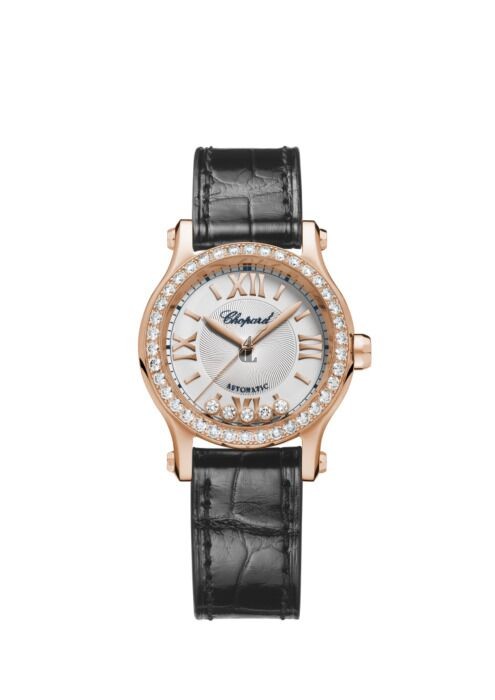 Replica Chopard Happy Sport Alligator Leather White Dial Women's Watch