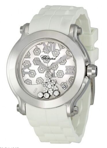 Imitation Chopard Happy Sport II Snowflake Ladies Watch