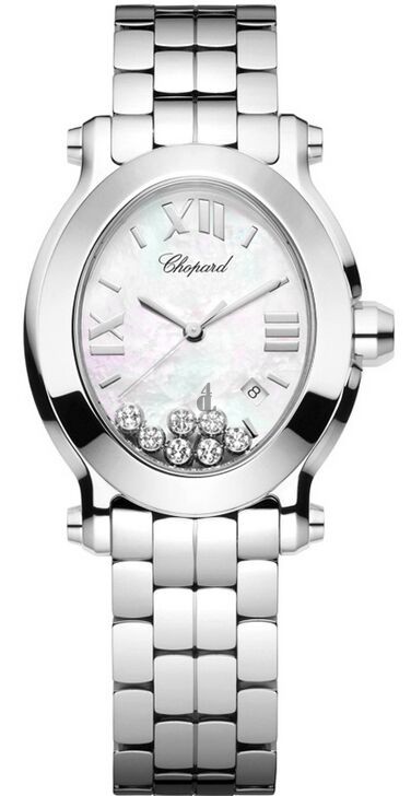 Imitation Chopard Happy Sport Oval Quartz Ladies Watch