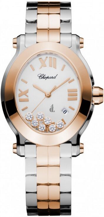 Imitation Chopard Happy Sport Oval Quartz Ladies Watch