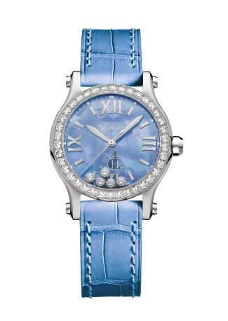 Chopard Happy Spot Stainless Steel Mother Of Pearl&Diamonds 278573-3010
