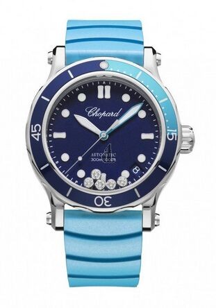 Chopard Happy Ocean Stainless Steel & Diamonds Ladies 278587-3001