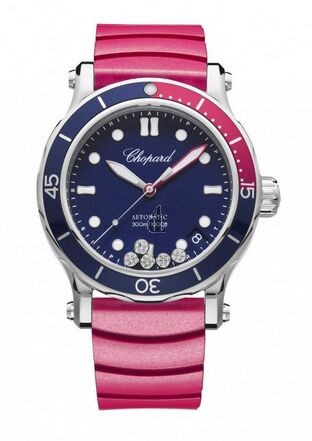 Chopard Happy Ocean Stainless Steel & Diamonds Ladies 278587-3002