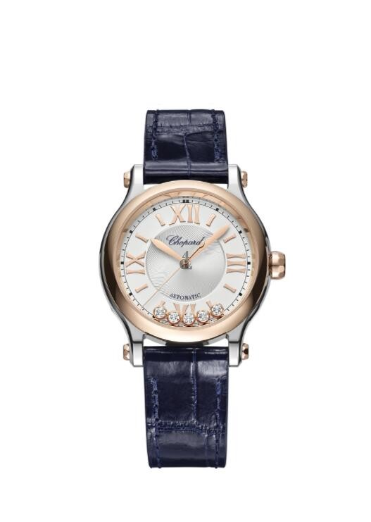 fake Chopard Happy Sport Automatic 18ct Rose-Gold And Stainless Steel 278608-6001