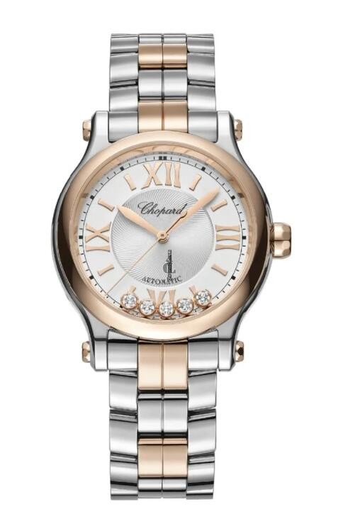 fake Chopard Happy Sport Two Tone Bracelet Watch
278608-6002