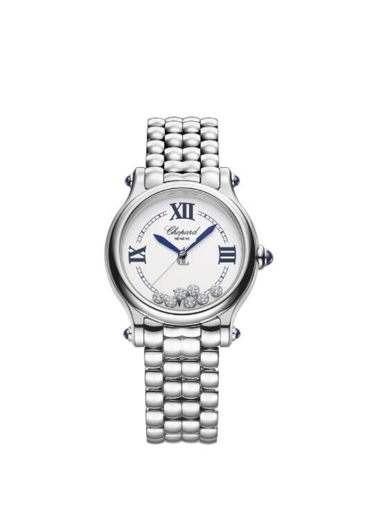 fake Chopard Happy Sport Automatic Silver Diamond Dial Unisex Watch 278610-3001
