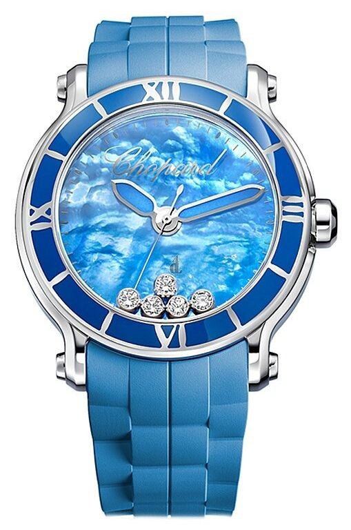 Imitation Chopard Happy Sport XL Blue Lake Ladies Watch