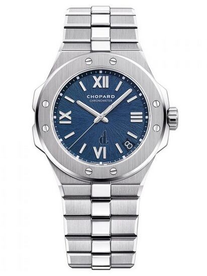 Replica Chopard Alpine Eagle 36mm Lucent Steel Blue Dial Watch