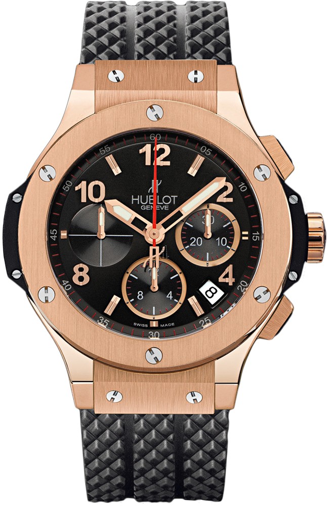 Hublot Big Bang Black Dial Black Rubber Mens Watch 301.PX.130.RX replica.