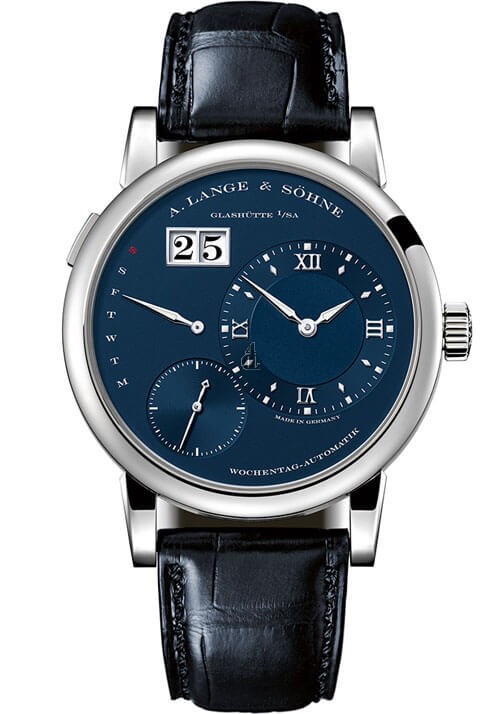 A. Lange & Sohne 320.028 Lange 1 Daymatic White Gold  Blue