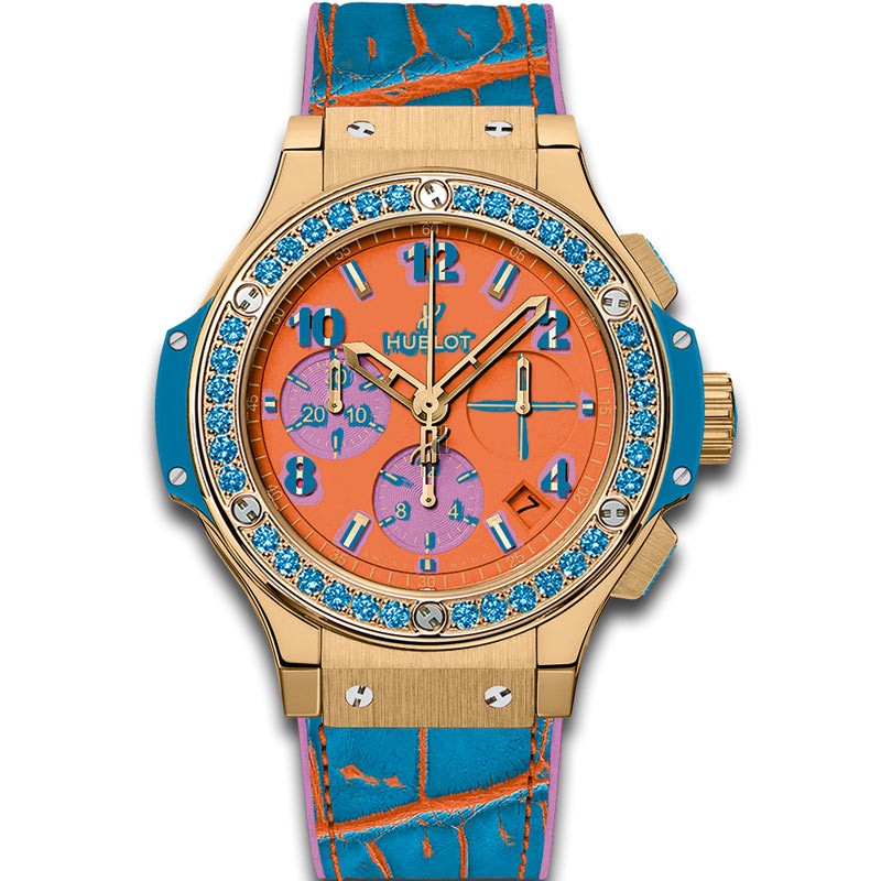 Hublot Big Bang Pop Art Yellow Gold Blue 341.VL.4789.LR.1207.POP15 Replica