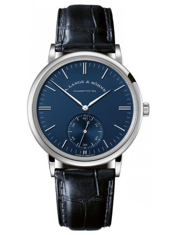 A. Lange & Sohne 380.028 Saxonia Automatik White Gold  Blue