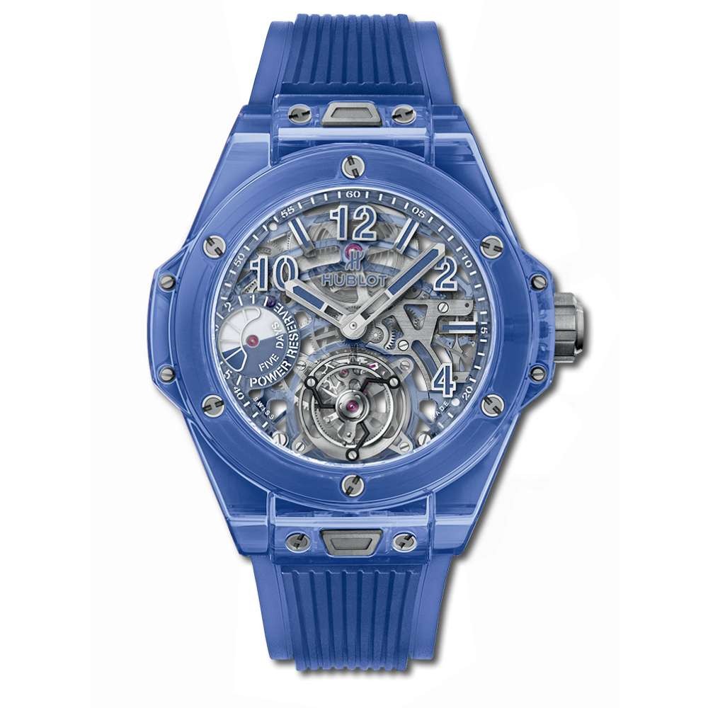 Replica Hublot Big Bang Tourbillon Power Reserve 5 days Blue Sapphire