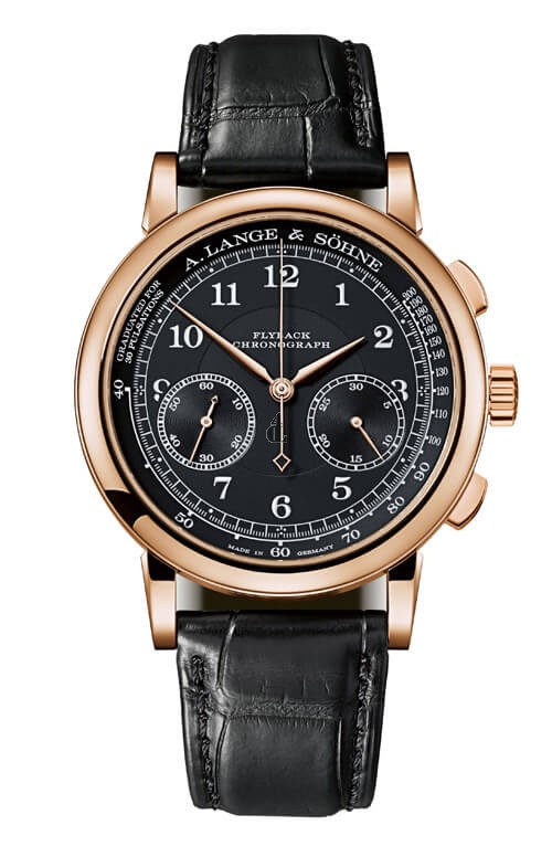 A. Lange & Sohne 414.031 1815 Chronograph Pink Gold  Black  Pulsometer