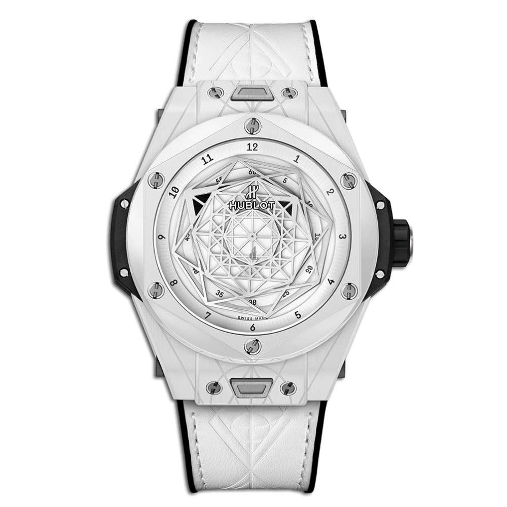 Replica Hublot Big Bang Unico Sang Bleu Ceramic White