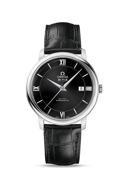 Omega DeVille Prestige Automatic Black Dial Mens  watch replica 424.13.40.20.01.001