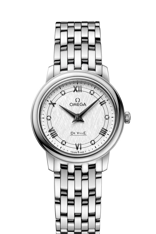 OMEGA De Ville Steel Diamonds Watch 424.10.27.60.52.002 replica