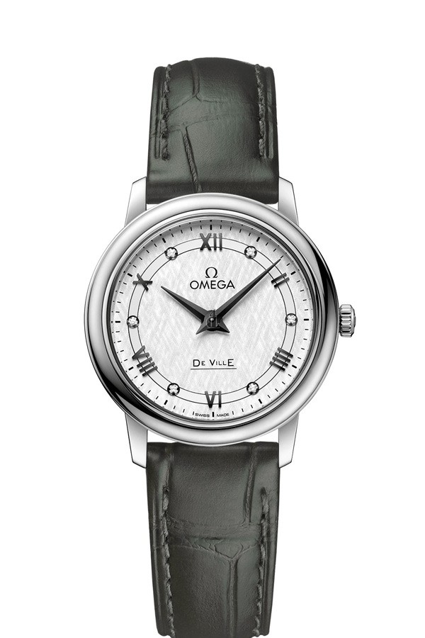 OMEGA De Ville Steel Diamonds Watch 424.13.27.60.52.002 replica