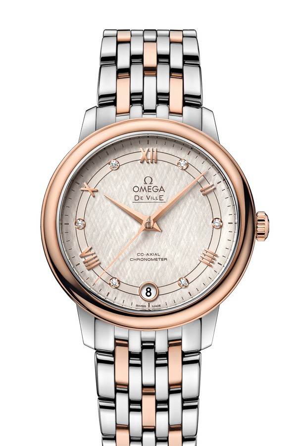 OMEGA De Ville Steel red gold Chronometer Watch 424.20.33.20.52.003 replica