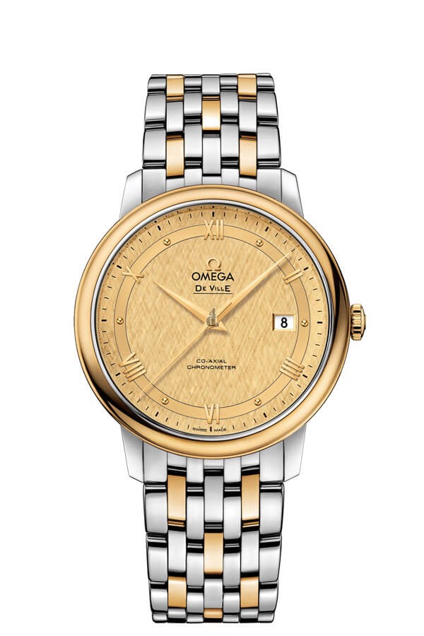 OMEGA De Ville Steel yellow gold Chronometer Watch 424.20.40.20.08.001 replica