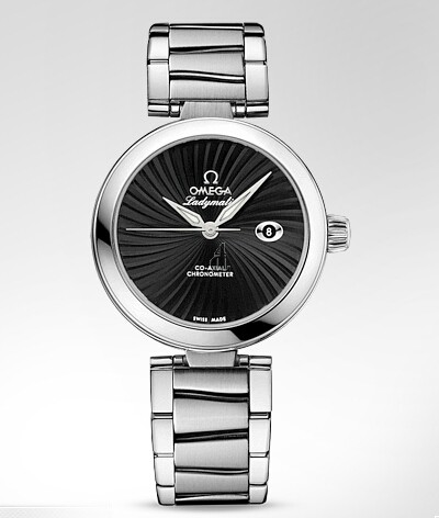 Omega De Ville Ladymatic Automatic Black Dial Steel  watch replica 425.30.34.20.01.001