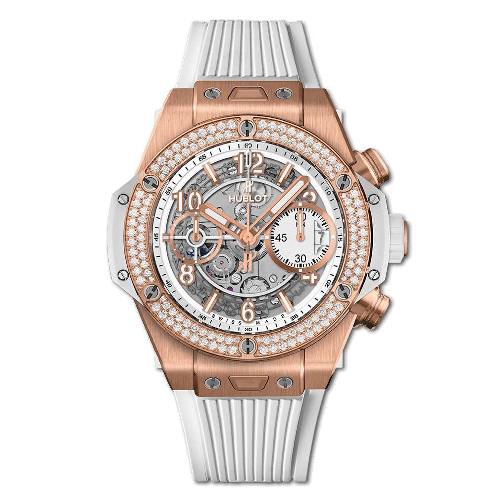 Replica Hublot Big Bang Unico King Gold White Diamonds 42mm