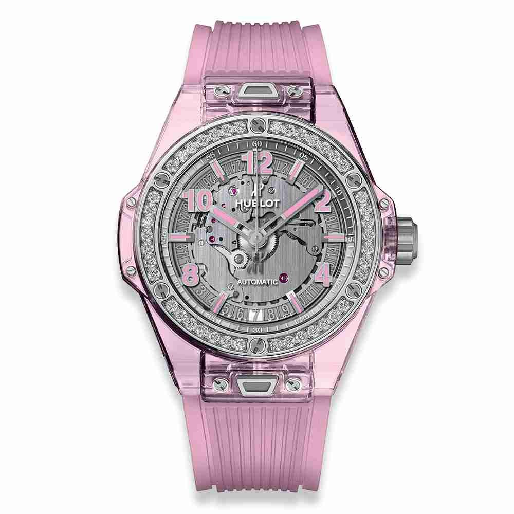 Hublot Big Bang One Click Pink Sapphire Diamonds 39mm 465.JP.4802.RT.1204