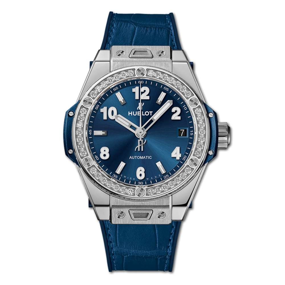 Replica Hublot Big Bang One Click Steel Blue Diamonds