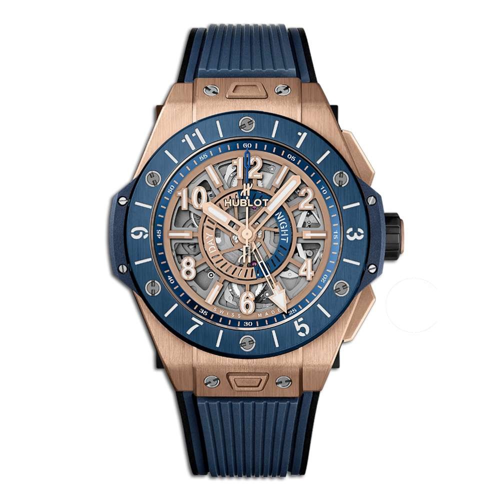 Replica Hublot Big Bang Unico Gmt King Gold Blue Ceramic