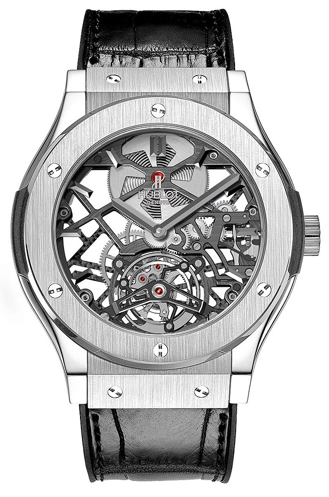 Hublot Classic Fusion Skeleton Tourbillon 45mm 505.NX.0170.LR replica.
