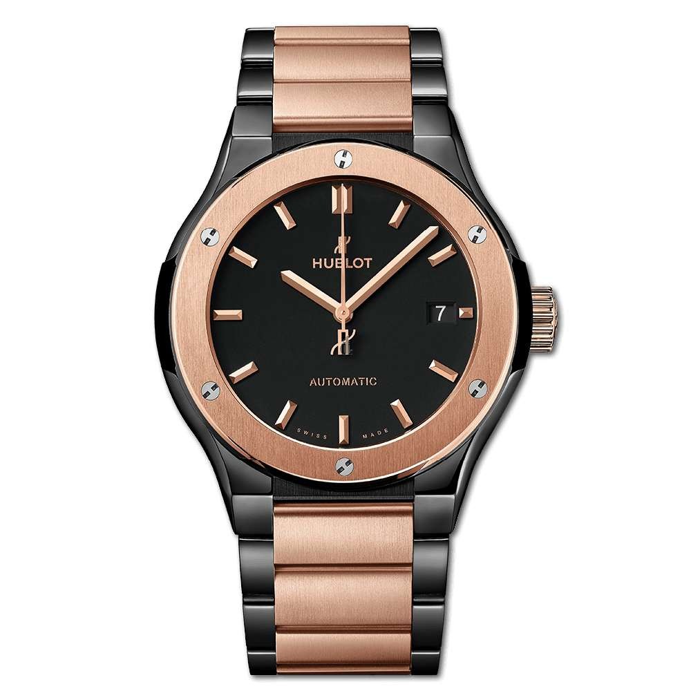 Replica Hublot Classic Fusion Ceramic King Gold Bracelet