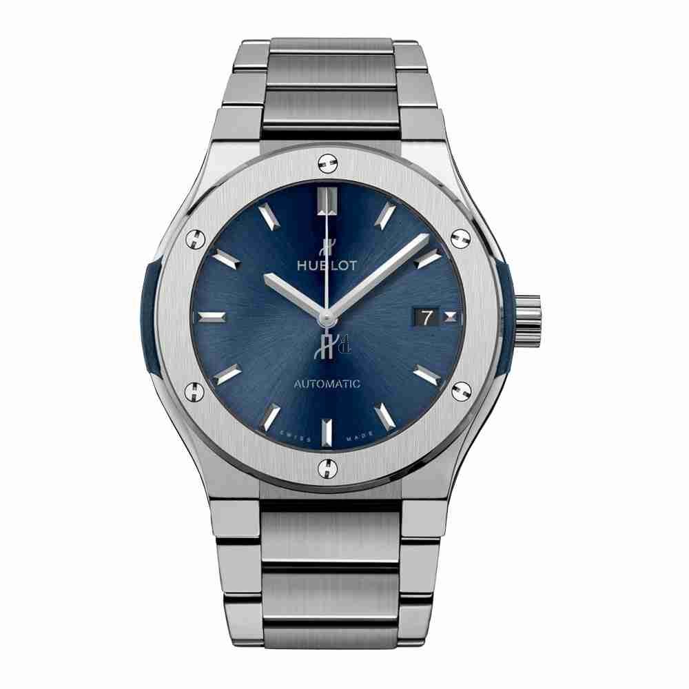 Hublot Classic Fusion Blue Titanium Bracelet 45mm 510.NX.7170.NX