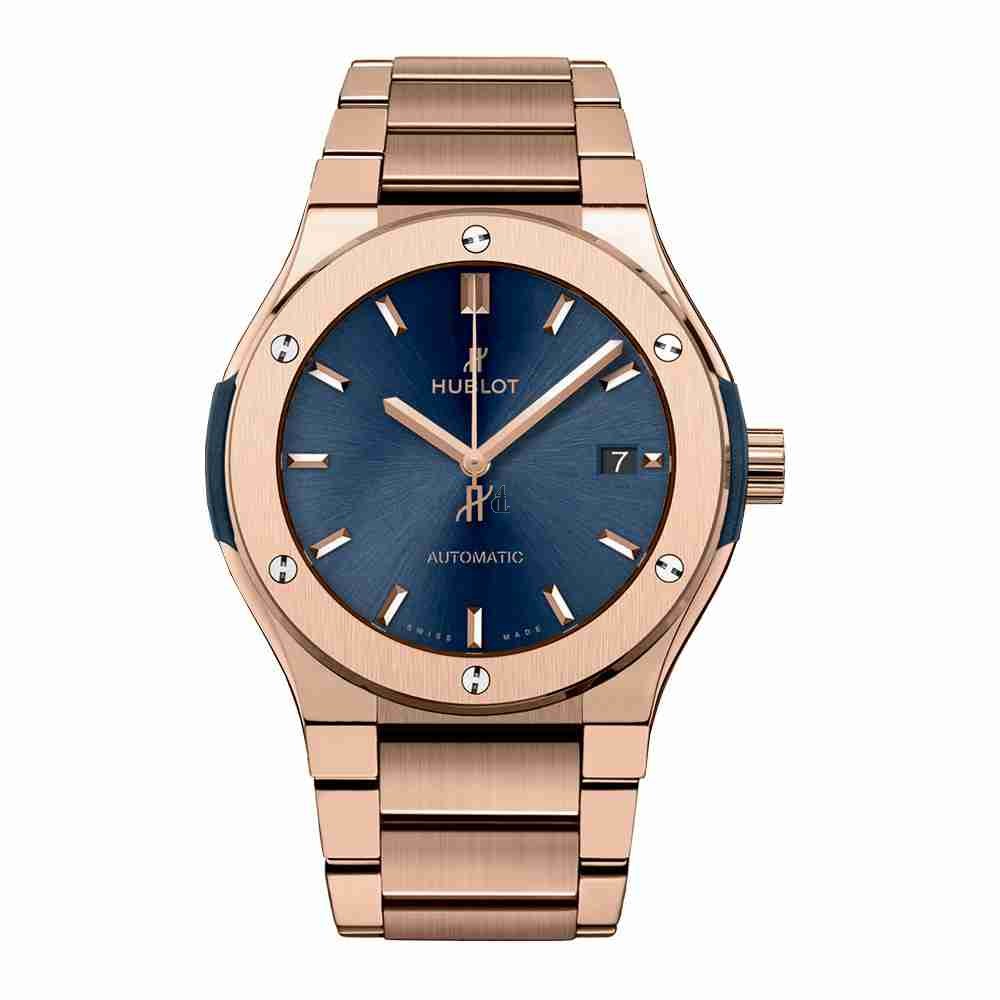 Hublot Classic Fusion Blue King Gold Bracelet 45mm 510.OX.7180.OX