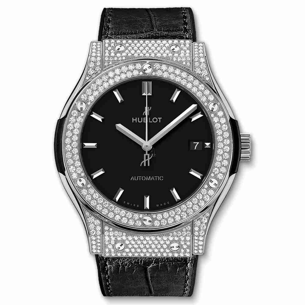 Hublot Titanium Pav&eacute 45mm Classic Fusion Diamondes 511.NX.1171.LR.1704