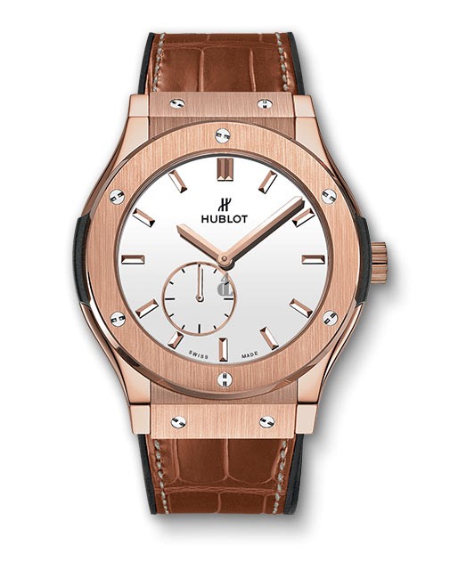 Hublot Classic Fusion Ultra-Thin King Gold White Shiny Dial 515.OX.2210.LR Replica