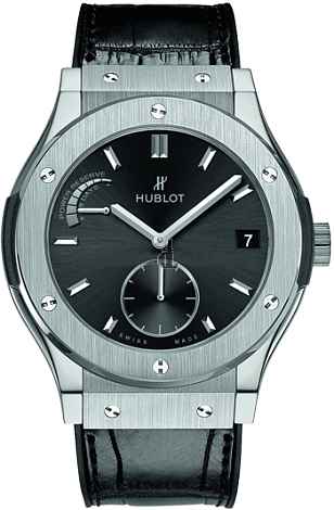 Hublot Classic Fusion Power Reserve 8 Days Titanium 516.NX.1470.LR replica.