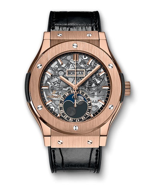 Hublot Classic Fusion Aerofusion Moonphase King Gold 517.OX.0180.LR Replica