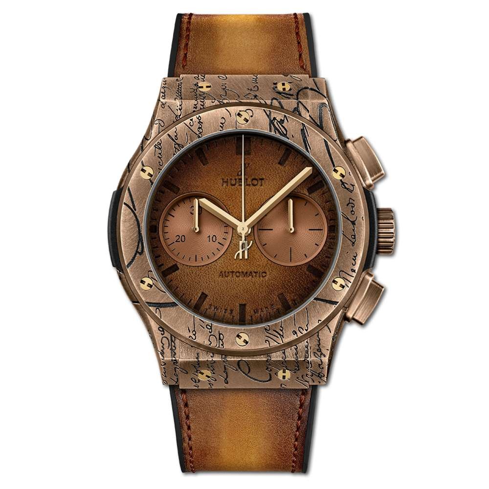 Replica Hublot Classic Fusion Chronograph Berluti "Cold Gold"