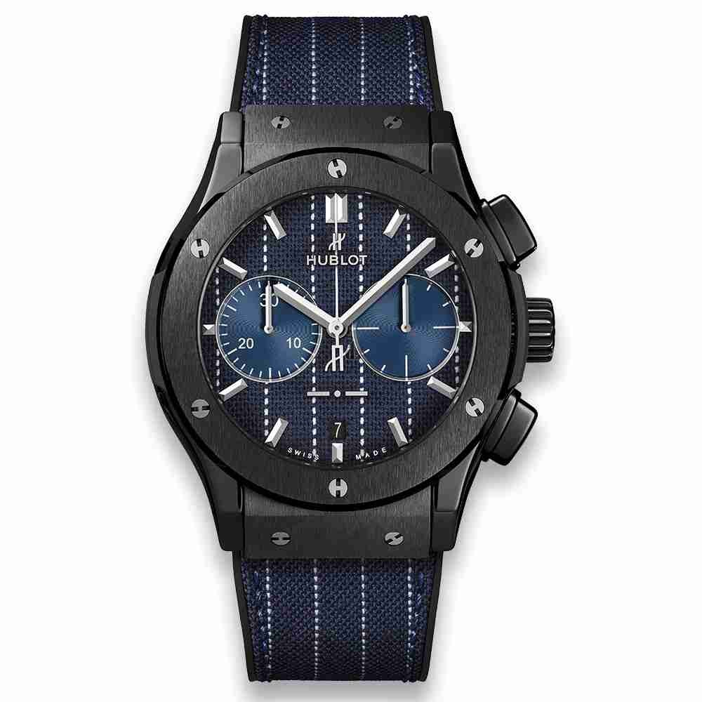 Hublot Classic Fusion Chronograph Italia Independent Pinstripe Ceramic 45mm 521.CM.2707.NR.ITI18