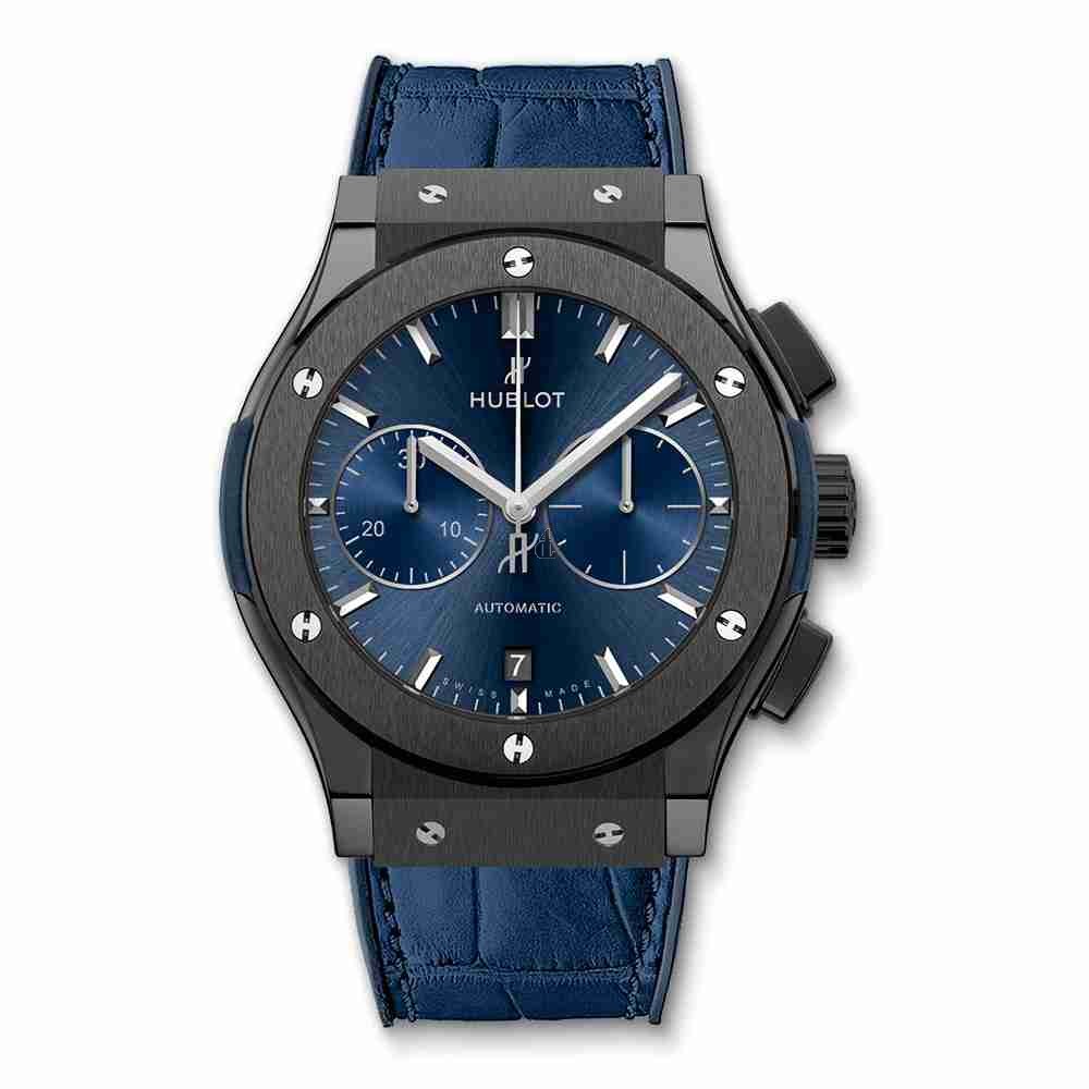 Hublot Classic Fusion Ceramic Blue Chronograph 45mm 521.CM.7170.LR