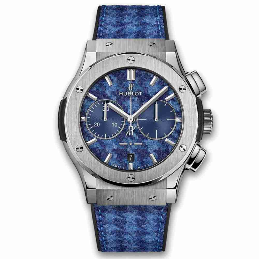 Hublot Classic Fusion Chronograph Italia Independent Pieds-De-Poule Titanium 45mm 521.NX.2710.NR.ITI18