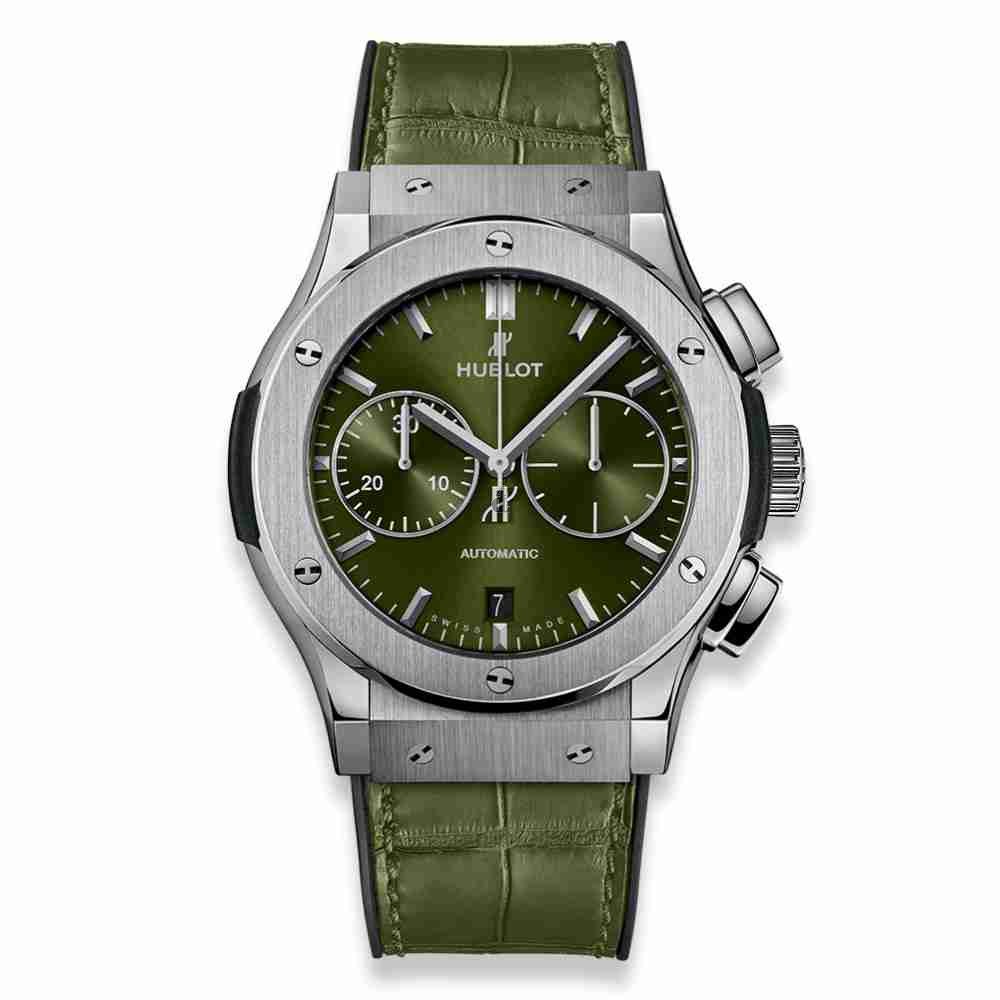 Hublot Classic Fusion Chronograph Titanium Green 45mm 521.NX.8970.LR