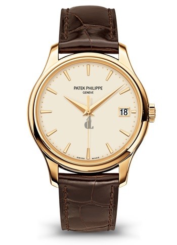 Patek Philippe Calatrava Ivory Dial 18kt Yellow Gold Brown Leather -001 5227J-001