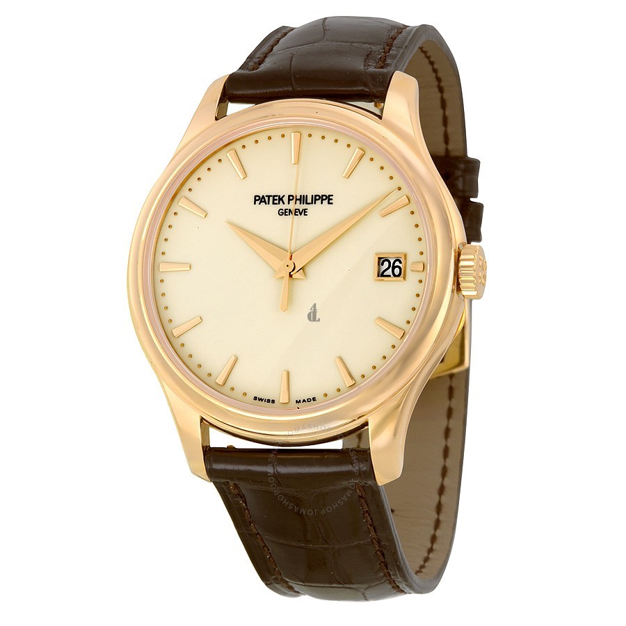 Patek Philippe Calatrava Mechanical Ivory Dial Leather -001 5227R-001