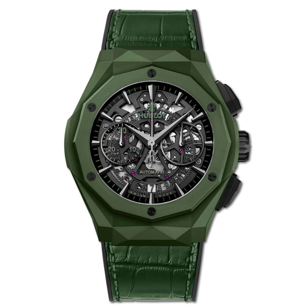 Replica Hublot Classic Fusion Aerofusion Chronograph Orlinski Green Ceramic
